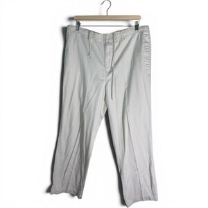 Hunt Club Mens Khaki Pants Beige Cotton Elastic Drawstring Waist Size Medium